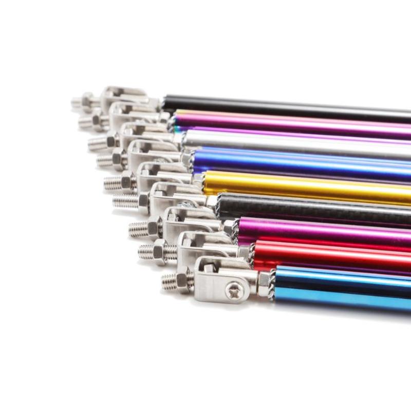 2X Универсальный Гоночный Регулируемый Передний Задний Сплиттер Губы Бампера Комплект Опорных Штанг Гоночный 75мм/100мм/150мм/200мм Стайлинг Авто Тюнинг