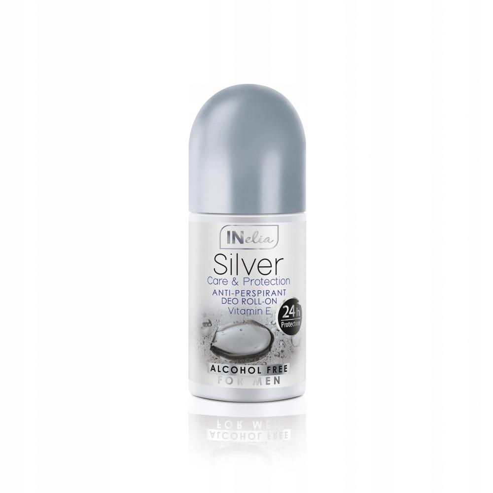 Inelia silver antyperspirant roll-on dla mężczyzn z wit. e 50 ml