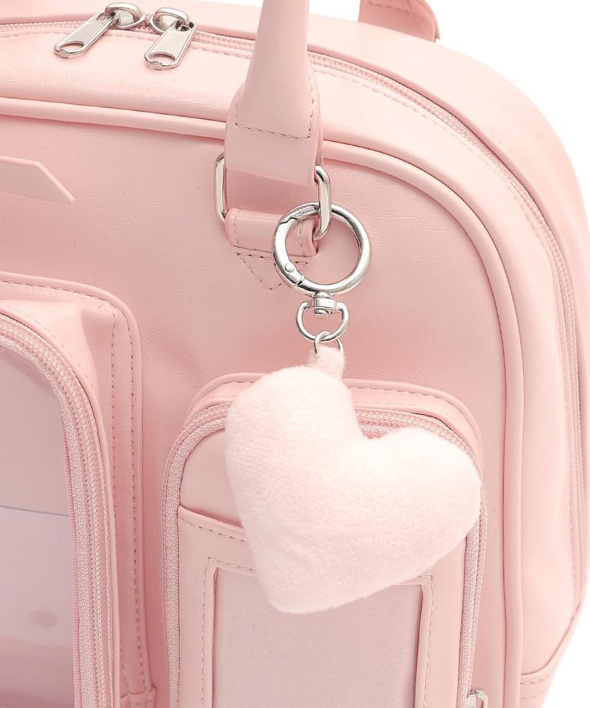 WEGO Ita Sparkly Plush Boston Perfect for Favorite Live Size Pink Bag, Bag, Cute, Characters, Performances, Women's, F,