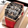 Watch Hollow Barrel Mechanical Watch Fashion Silicone Waterproof Men's Watch Men's Watch
