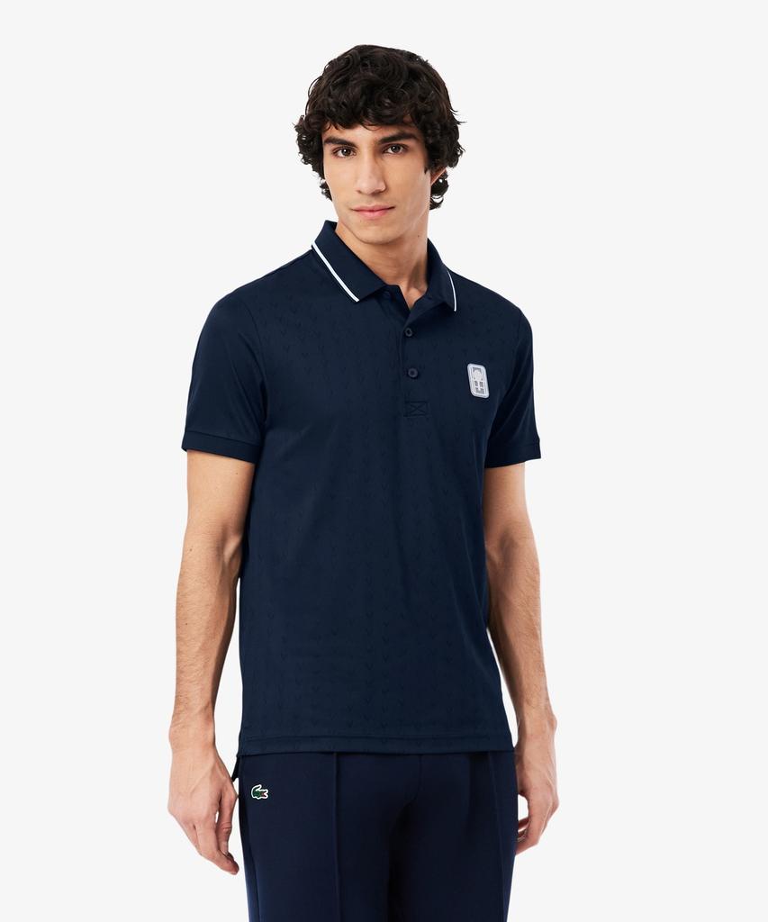 Мужская футболка-поло Lacoste Tennis Heritage с V-образным вырезом, коротким рукавом Dh0164-56G 166