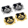 sdbf9 Car 3D Emblem Stickers Rear Trunk Body Window Badge Decal For Mitsubishi ASX Lancer EVO Pajero Fastener Converter Ralliart Cross