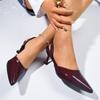 Fashion 2025 Spring Ankle Buckle Strap Women Pumps Designer Narrow Band Pointed Toe Thin Low Heels Dress Slingbacks Mule Shoes