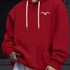 Men's Casual Hoodie Bird Print Comfortable Long Sleeve Outdoor Autumn and Winter Hoodie