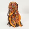 Satin Square Scarf Women Muslim Hijab Elegant  Print Silk Neckerchief Shawl Wraps Headband Handle Hair Accessories Bandana