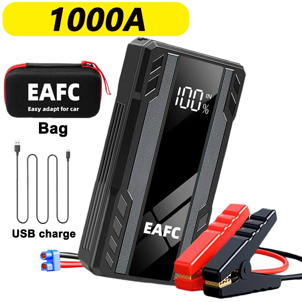 1000A/2000A Jump Starter Car Battery Charger for Auto Emergency Power Bank Booster12V Starting Device JumpStarter USB Interface