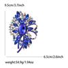African Atmospheric Alloy Large Glass Brooch Delicate High-End Women'S Cardigan Shawl Brooch Ornament Pin