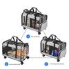 Dual-Layer Pet Trolley: Spacious, Breathable, Detachable Handheld & Shoulder Travel Bag for Cats