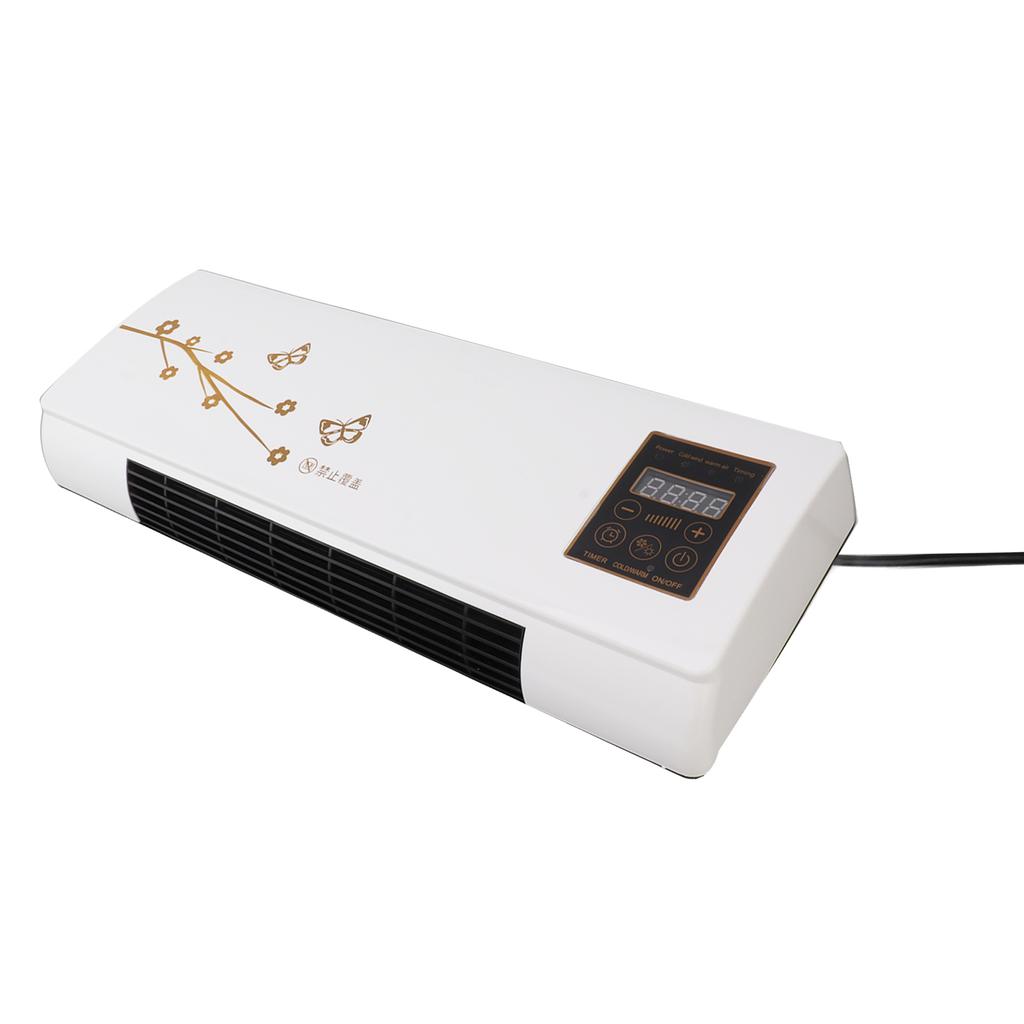 Обогреватель для помещений с дистанционным управлением, настенный кондиционер с функцией таймера и низким уровнем шума для дома