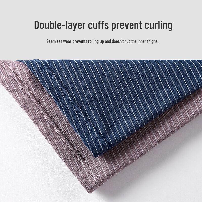 Cmierf Kuect Мужское полосатое модальное хлопковое нижнее белье средней посадки, 3 шт.