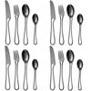 Набор столовых приборов 16 шт. Посуда из нержавеющей стали Нож для стейка и вилка Ложка Посуда Чайная ложка Зеркальная Дом Ресторан Набор столовых приборов