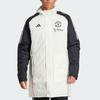 Adidas Manchester United Sports Lifestyle Series Training Casual Windproof warm Hooded Cotton Jacket Unisex Jacket White JE3724