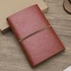 A6 Vintage Travelers Binder Notebook Blank Kraft Diary PU Leather Loose Leaf Notepad Journal Sketchbook Office Supplies