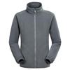 Men's Thick Fleece Jacket - Double-sided Stand Collar Cardigan for Spring, Autumn, and Winter Outdoor Use.