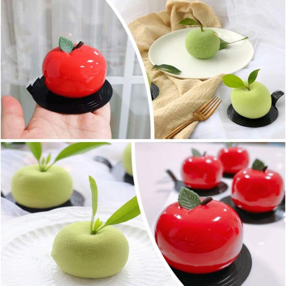 8-Crid форма для торта в форме яблока, 3D силиконовая форма для выпечки для кексов, кондитерских изделий, десертного мусса