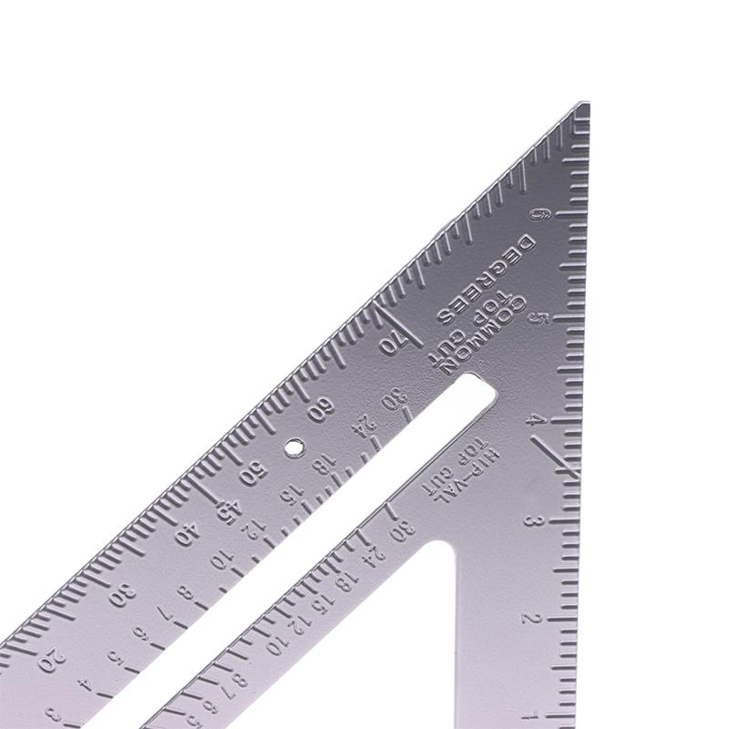 Triangle Rule 90 Degree Thickening Angle Rule Stainless Steel Carpenter Measurement Square Ruler Woodworking Triangle Ruler