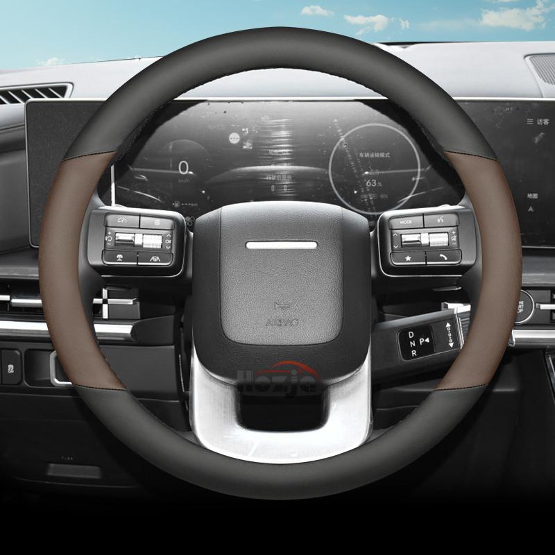 Кожаная накладка на руль автомобиля для Hyundai Santa Fe Mx5 2024 2025 2026 Аксессуары