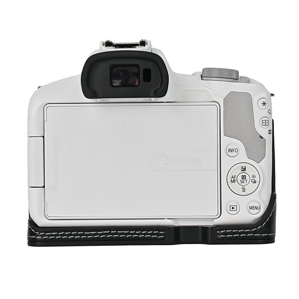 Сумка для камеры из ПУ кожи, полукорпус для Canon EOS R50 R10 200D 200DII, с отверстием для батареи, нижняя крышка