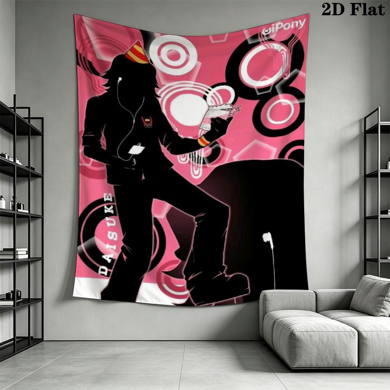 Mouthwashing Wall Tapestry Aesthetic Wall Hanging Printed Fabric Blanket Decorative Tapestries for Bedroom Living Room Home Decor