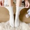 White Socks, Cute Girls' Socks, Lace Socks, Trendy Mid-calf Socks for Summer, Thin Styles for Spring and Summer
