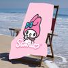 proof beach towel with a Sanrio My Melody2 pattern - soft,absorbent,quick-drying,machine washable - perfect for swimming,camping,bathing