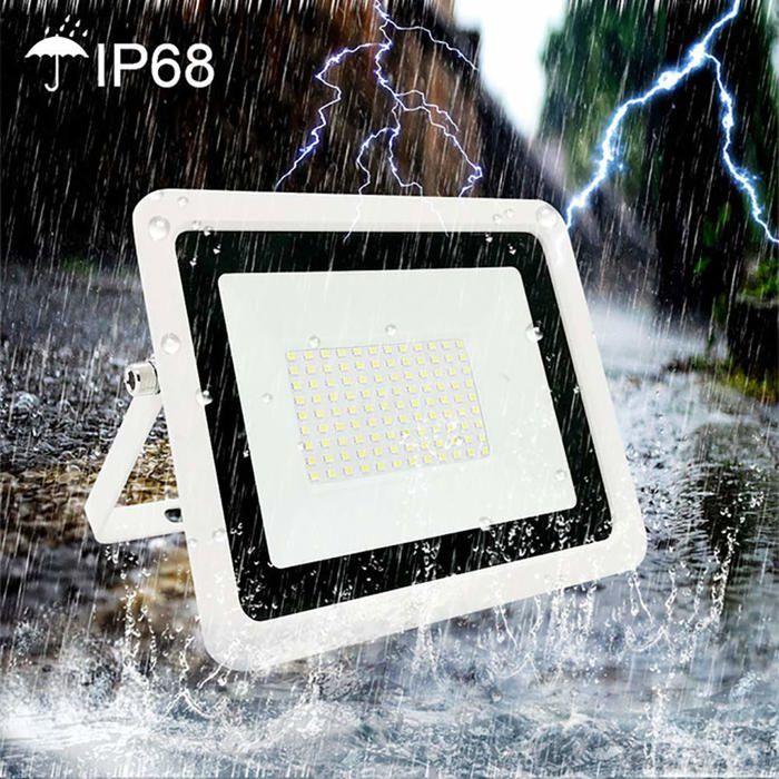 Projecteur extérieur - Eocoyar - 10W - Étanche IP68 - Lumière blanche et chaude - Économie d'énergie