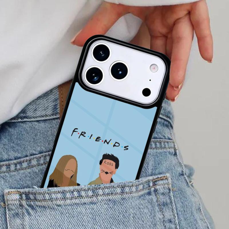 Friends TV Show Characters Phone Case for iPhone 16e 15 14 13 12 17 Pro Max Plus Air 17pro Cover Coque