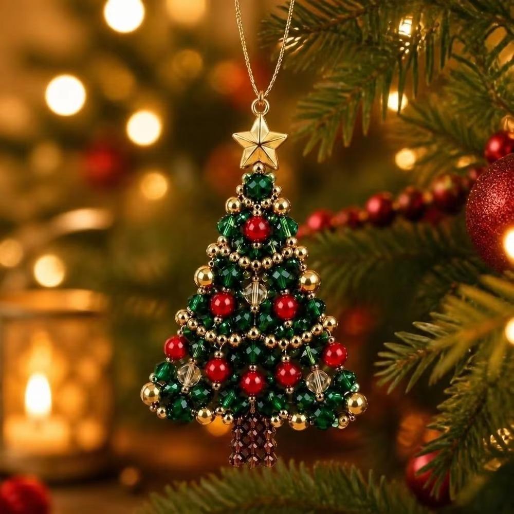Sparkling Bead DIY Beaded Christmas Tree Kit Parent-Child Activities