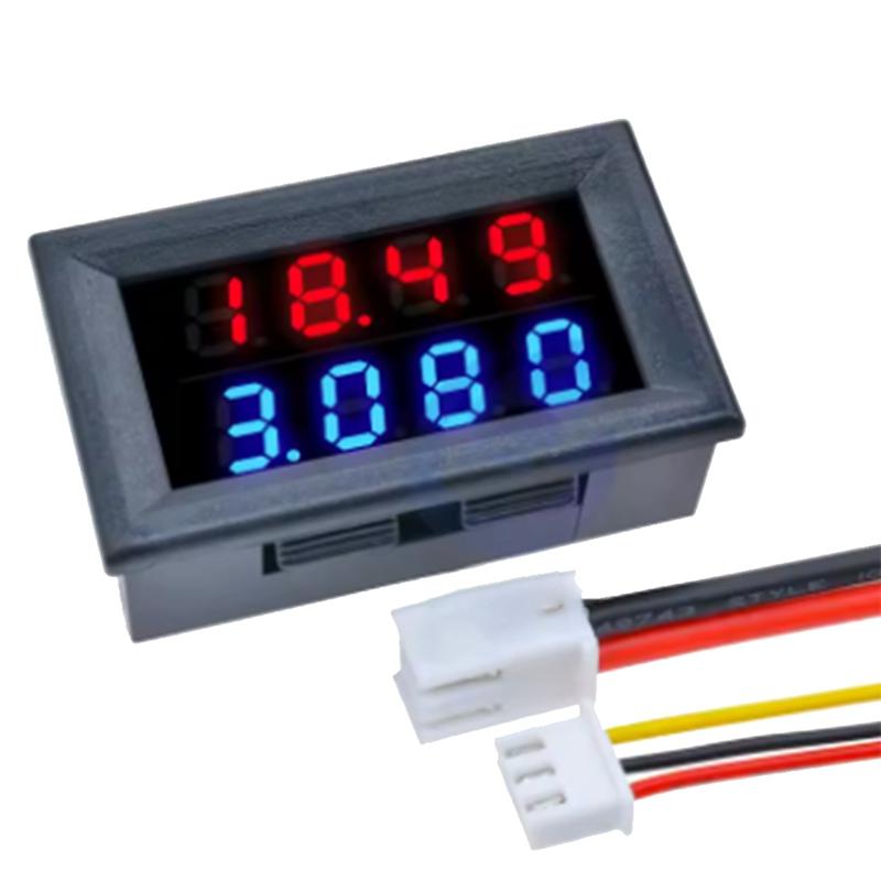 Цифровой вольтметр-амперметр-ваттметр DC 0-100V 10A с ЖК-дисплеем, измеритель напряжения, тока, мощности, детектор напряжения, тестер 1000 Вт