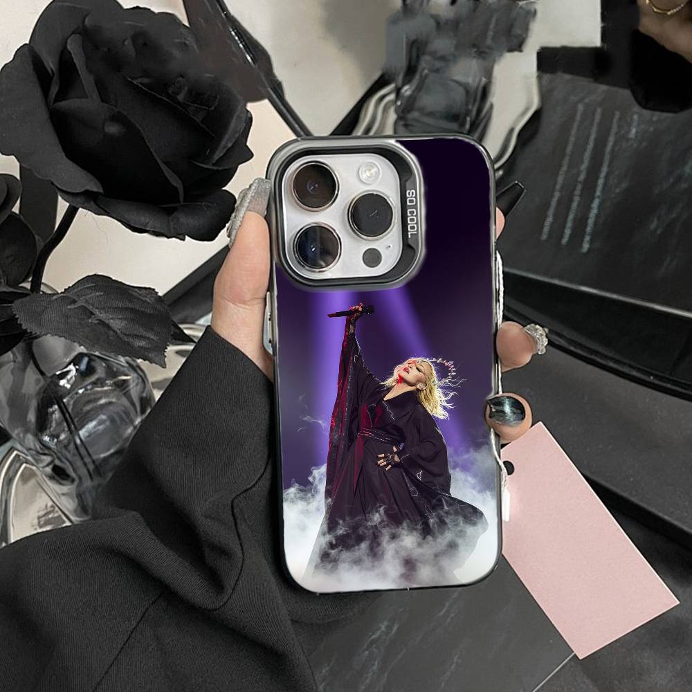 Чехол для телефона Singer T-Madonna для iPhone 16 17 15 14 12 13 Pro Max Черный цвет Ударопрочный чехол