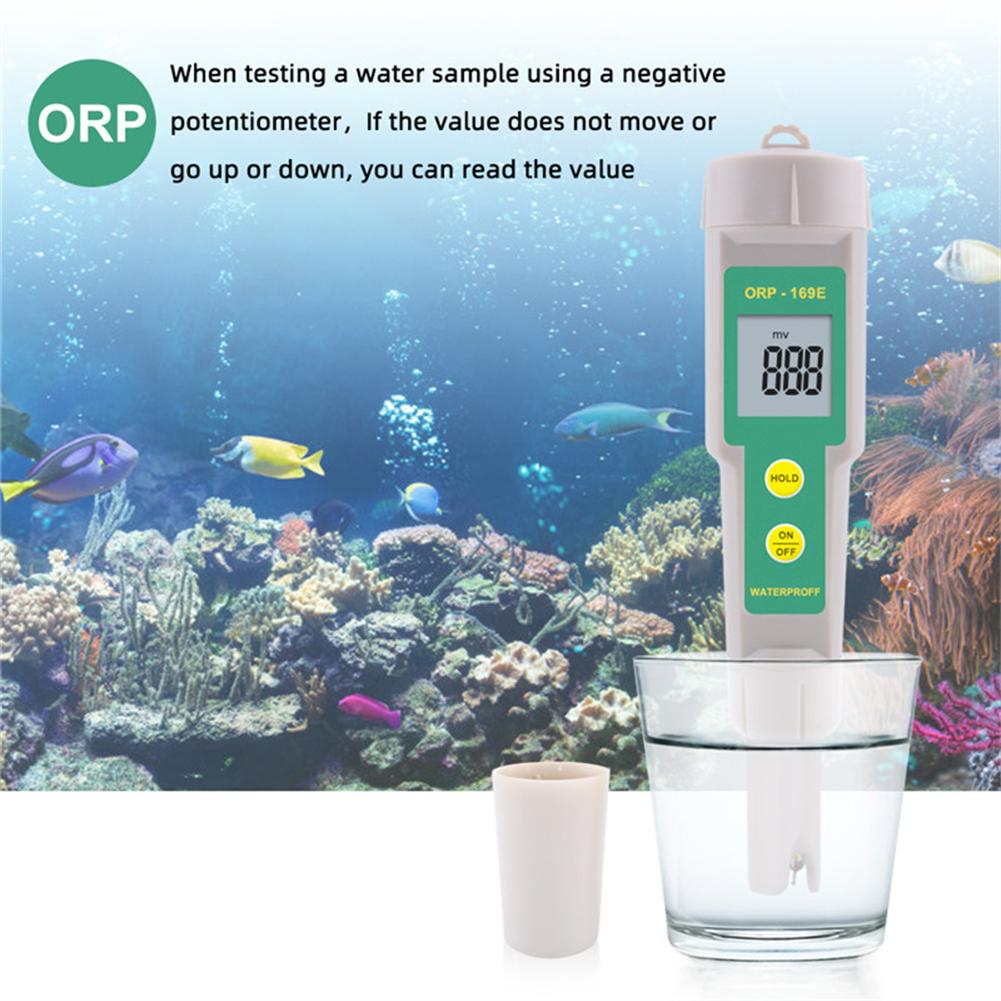 Orp-169e Tester Pen Meter Waterproof Tester Redox Potential Positive Negative Orp Meter For Water Systems
