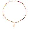 Bohemian Double-Layer Colored Rice Beads Shell Necklace - European & American Beach Style