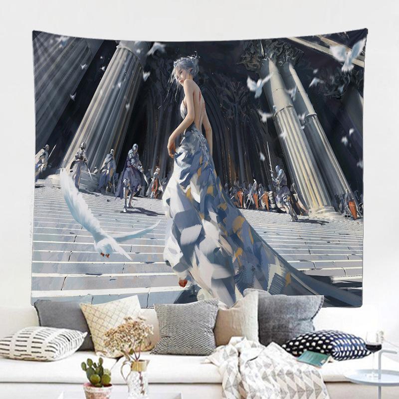 Фон настенная ткань гобелен живопись персонаж мультфильма призрак нож фреска гобелен декоративная живопись
