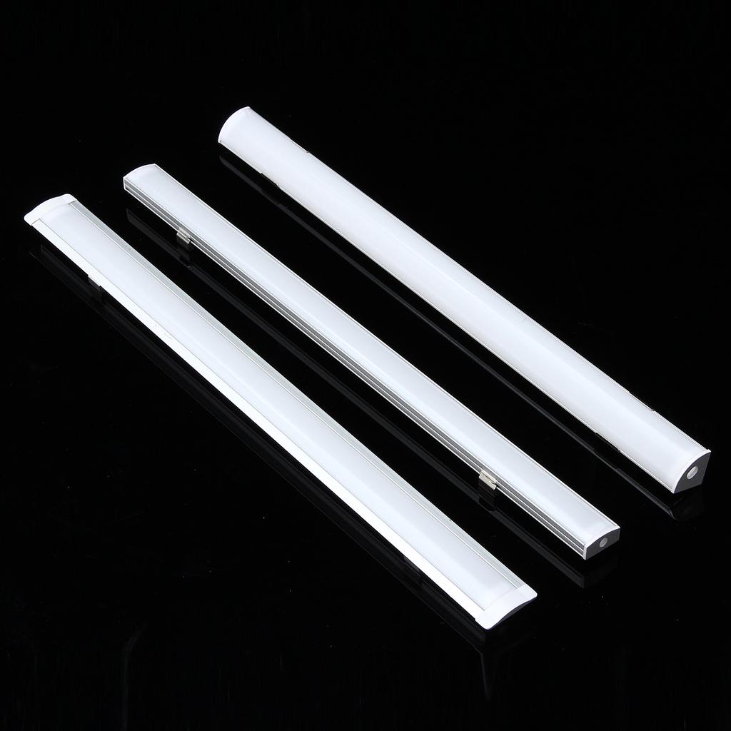 30 СМ светодиодные барные светильники, алюминиевый держатель канала, молочная крышка, аксессуары для освещения, в форме U/V/YW для светодиодных лент