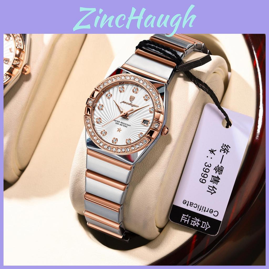 Swiss Womens Watch Waterproof Slim Quartz Watch With Date Function For Daily Use