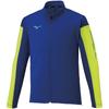Mizuno Tennis Light Sweat Surf Blue X Safety Size M Jacket, Moisture-Wicking, Quick-Drying, 62JC1510, Yellow,