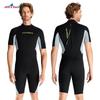 Гидрокостюм 1,5 мм Цельный Короткий рукав Мокрый Холодный Теплый Снорклинг Серфинг Купальный костюм