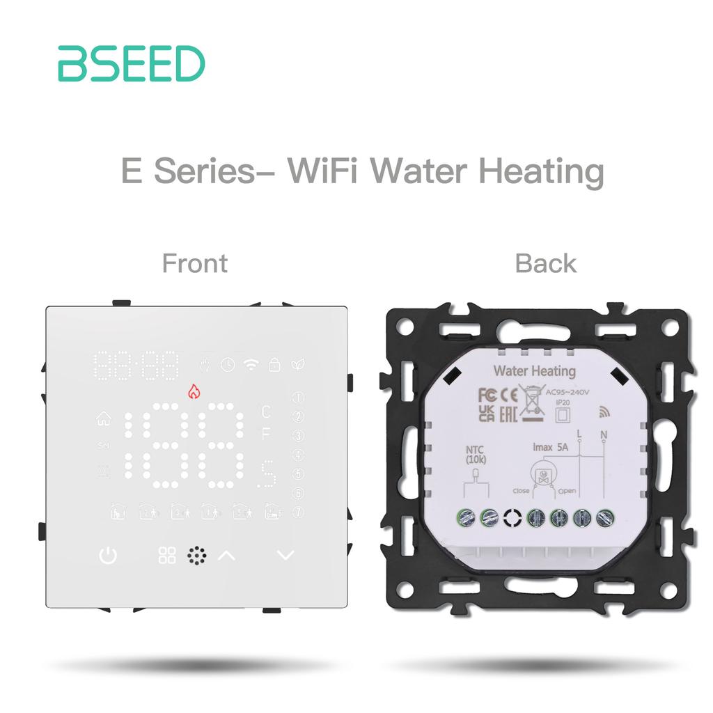 BSEED Светодиодный сенсорный экран Электрический подогрев пола Водонагреватель Комнатный термостат Модуль Часть Wi-Fi Alexa Контроллер температуры ПРИЛОЖЕНИЕ