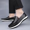 Модные высококачественные лоферы из спилковой кожи, модные удобные туфли на мягкой подошве для бизнеса и офиса, мужские слипоны на плоской подошве для вождения