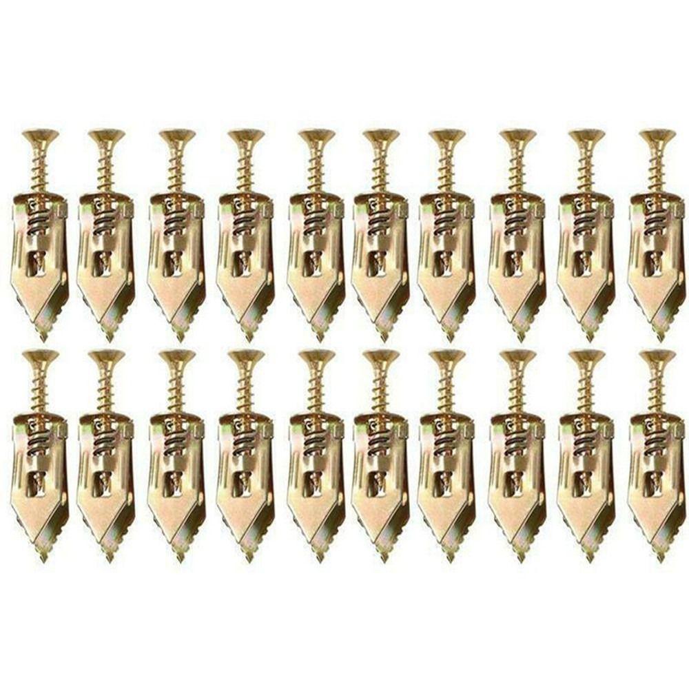 Metal Heavy Duty Wall Expansion Nails with Screws Self Drilling Drywall Anchors Self-Tapping Screw