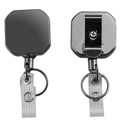 A71P Square Easy-Pull Buckle, Retractable Strong Buckle, Strong Easy-Pull Wire Rope Keychain