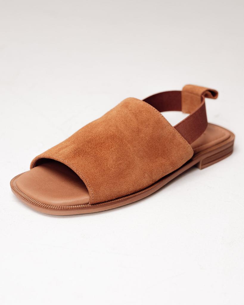 Босоножки на плоской подошве Krula 16235 36 бежевые замша