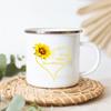 Кружки Peace Love Sunflower Elephant Print, нержавеющая сталь, чашка для кофе, оригинальные чашки для завтрака, кружка для сублимации, кружка для напитков, пивная кружка