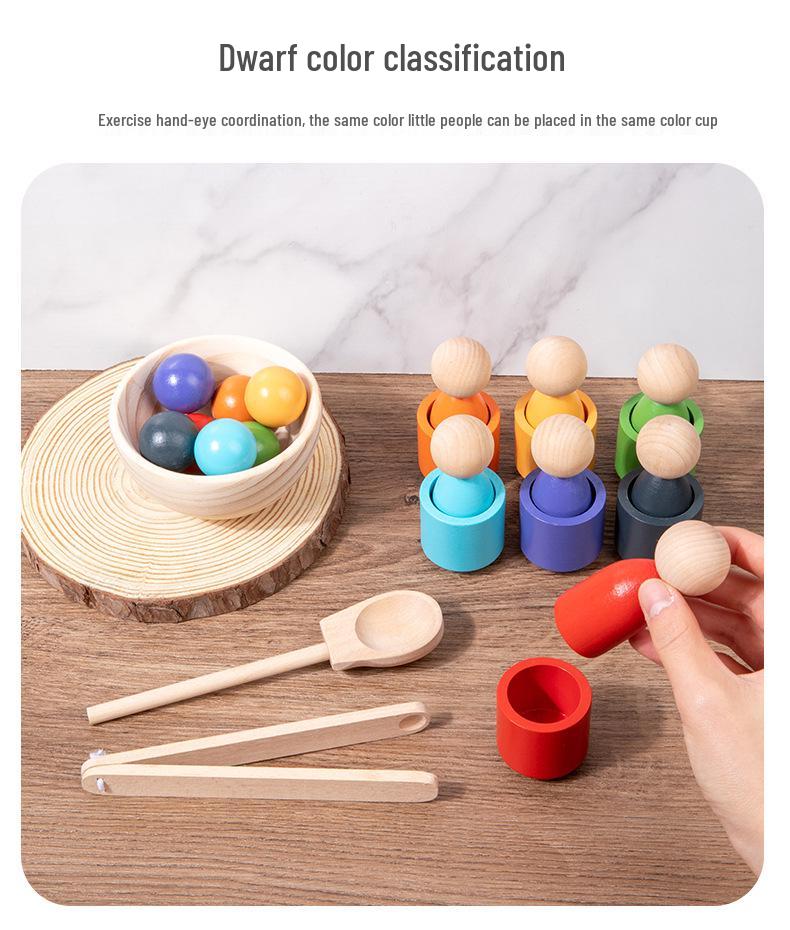 Монтессори стаканчики для сортировки по цветам: Игрушки для когнитивного развития для детей 1-2 лет