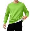 Men's Round Neck Fleece-Lined Thick Solid Color Sweatshirt