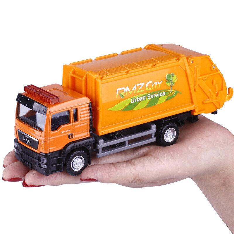 1/64 Мужской мусоровоз, модель мусорного бака, литой автомобиль, подарок, игрушечный автомобиль для детей