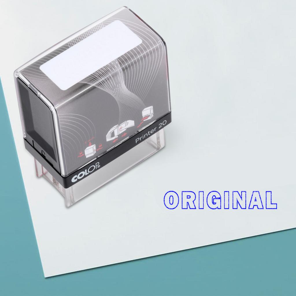 Original Self Inking Rubber Stamp Custom Colop Office Stationary P20 Mini Stamper