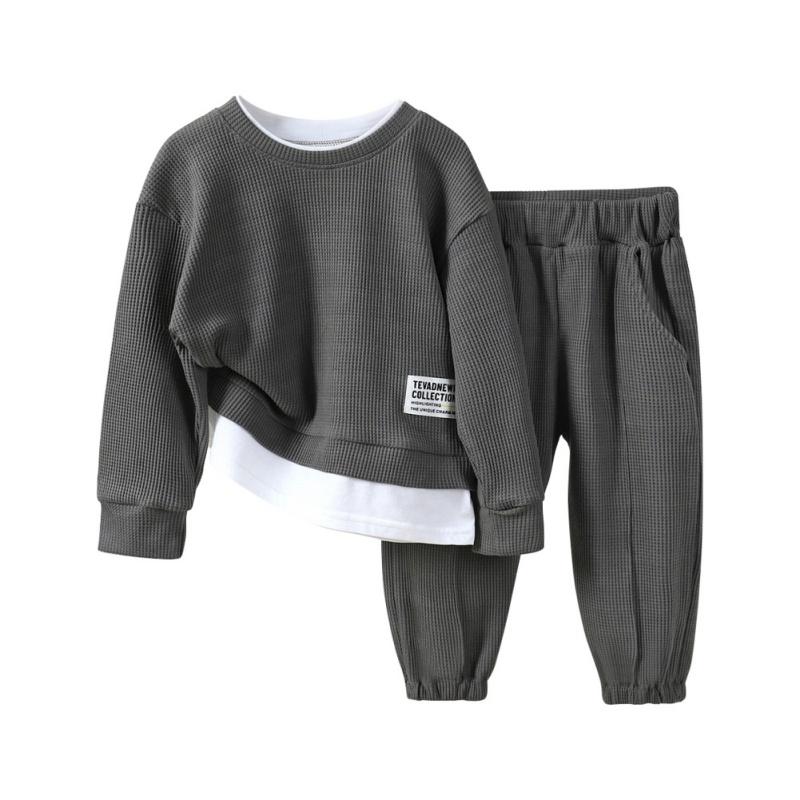 Детский комплект из двух предметов: толстовка и штаны. Повседневный комплект одежды для мальчиков и девочек.