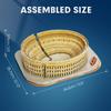 ASSYME Cubic Fan 3D Puzzle Craft Kit No Glue or Tools Required Colosseum DS0976h - -