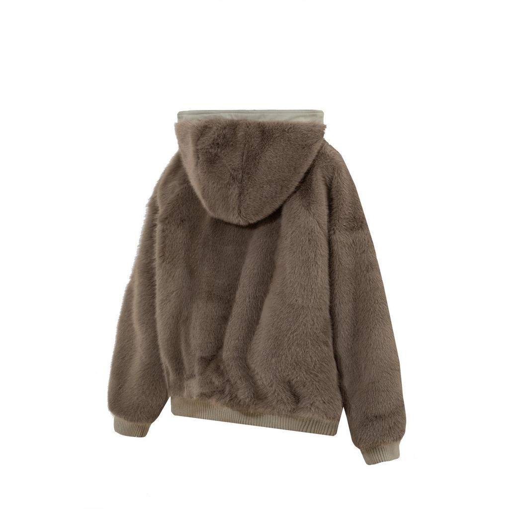 Унисекс двусторонняя хлопковая куртка с флисовой подкладкой и капюшоном - Зимняя необходимость